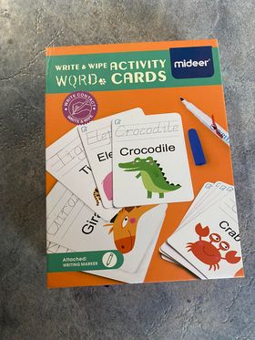 Write and wipe Activity word cards  photo
