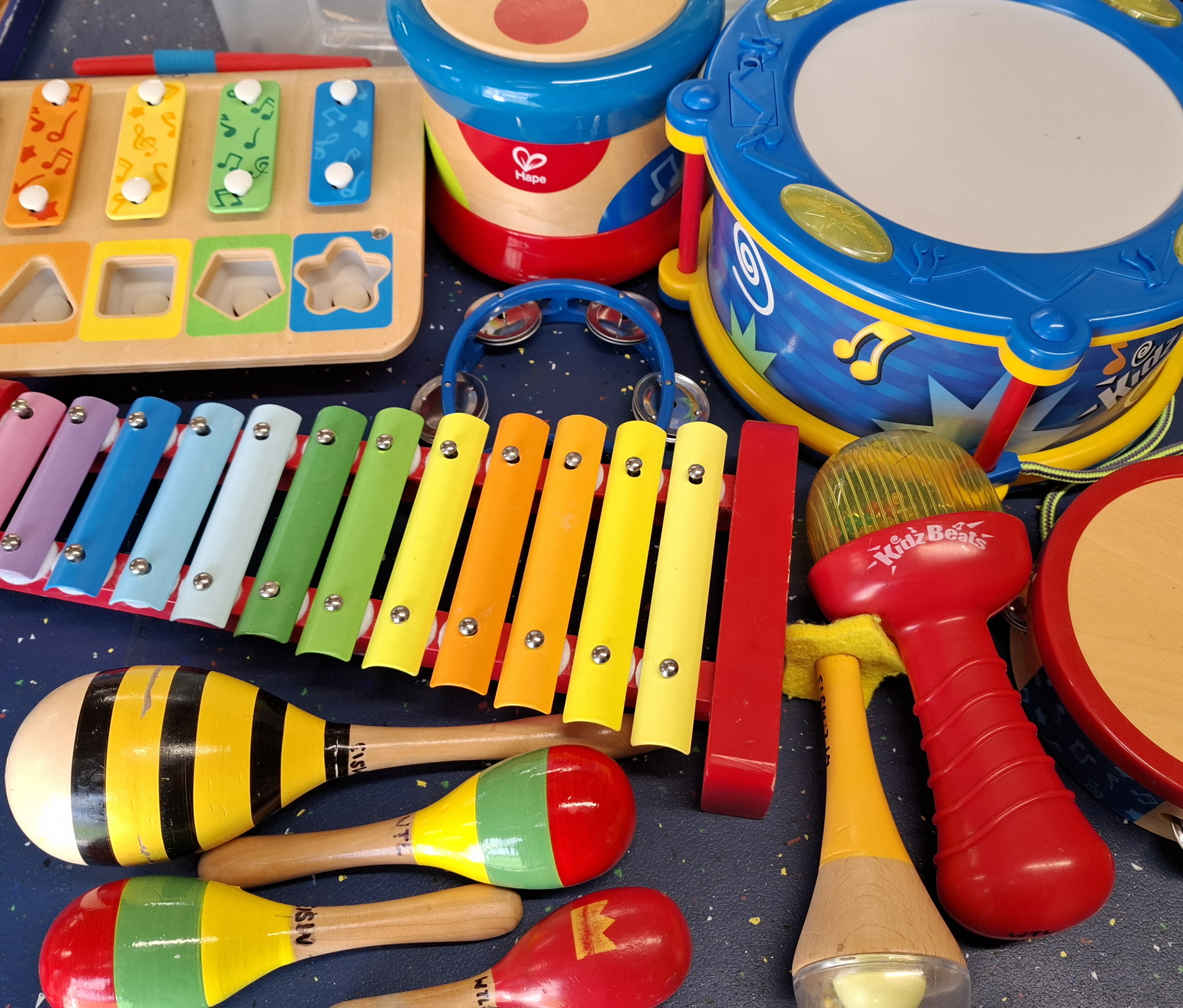 Box of musical instruments