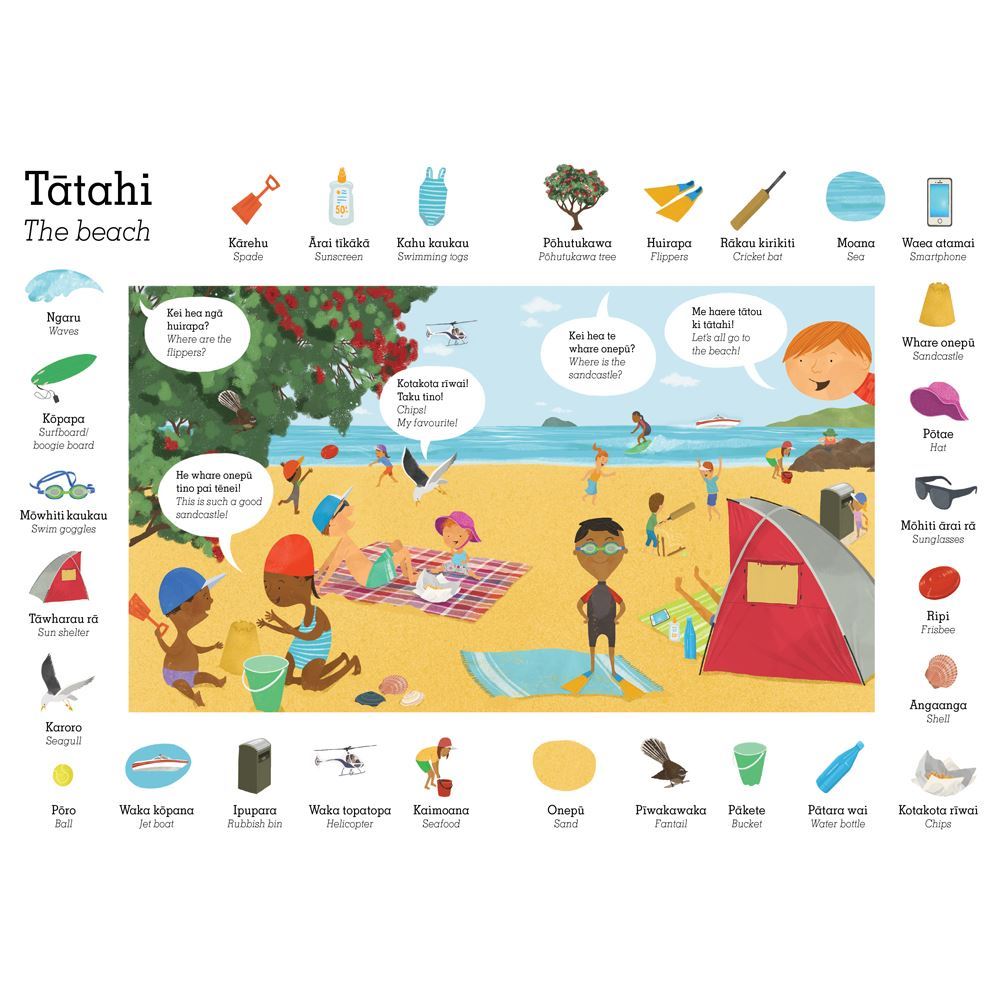 My First Maori Words : Tatahi -The beach  photo